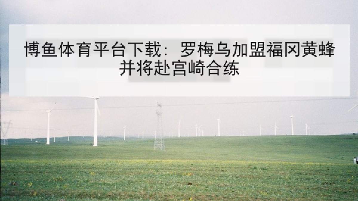 博鱼体育平台下载: 罗梅乌加盟福冈黄蜂并将赴宫崎合练 博鱼体育平台下载: 罗梅乌加盟福冈黄蜂并将赴宫崎合练